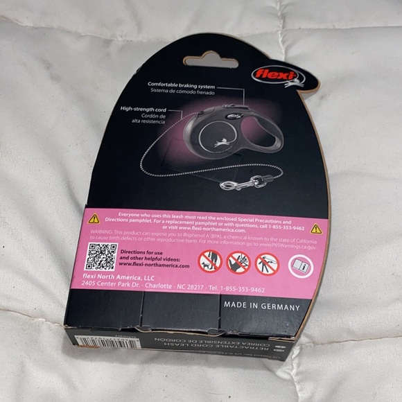 🐶 flexing 10ft Retractable Cord Dog Leash Collar Harness Pet Pets Black - Picture 3 of 3